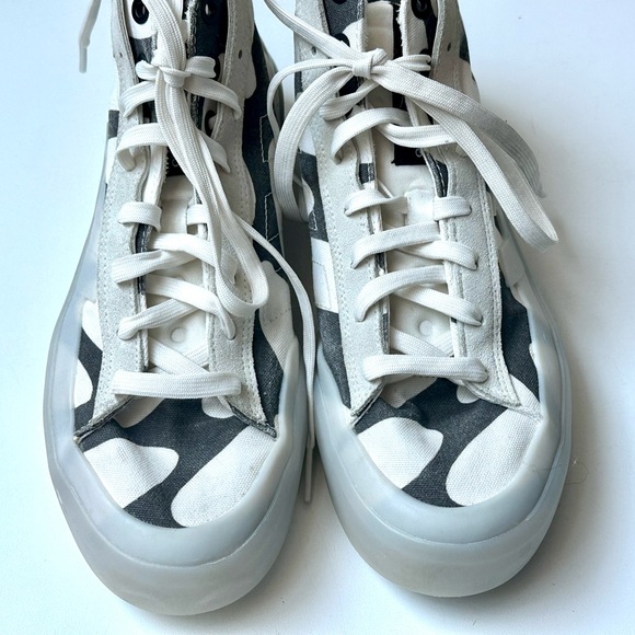 Adidas x Marimekko Essentials Znsored Hi Black and White Patterned Sneakers, 8 - Picture 11 of 16